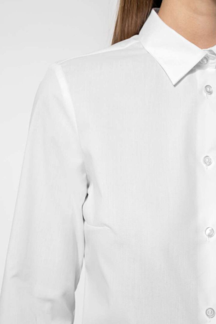 LADIES' POPLIN EASY CARE POLYCOTTON SHIRT – Obrázok 5