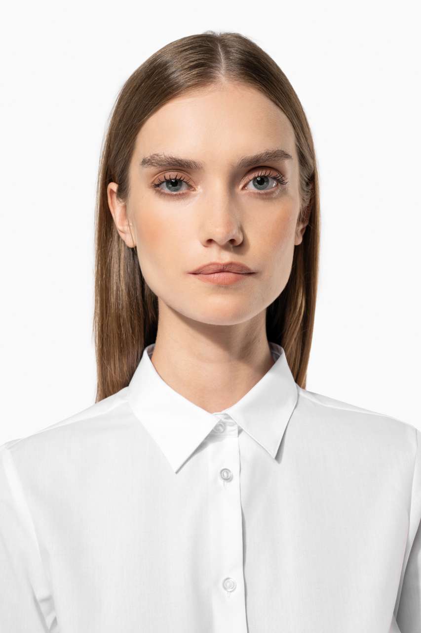 LADIES' POPLIN EASY CARE POLYCOTTON SHIRT – Obrázok 7