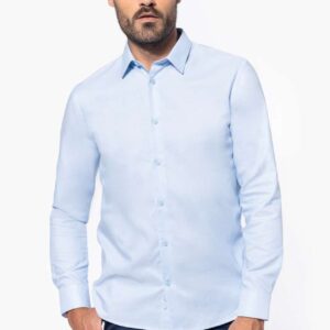 KA595 MEN LONG-SLEEVED EASY CARE SHIRT WITHOUT POCKET
