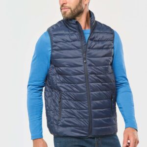 KA6113 MEN’S LIGHTWEIGHT SLEEVELESS FAKE DOWN JACKET