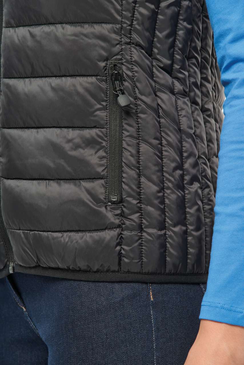 KA6114 LADIES' LIGHTWEIGHT SLEEVELESS FAKE DOWN JACKET – Obrázok 3