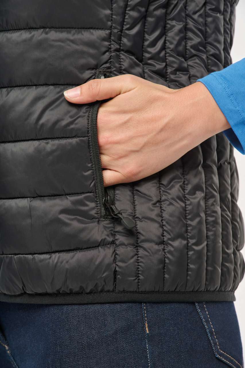 KA6114 LADIES' LIGHTWEIGHT SLEEVELESS FAKE DOWN JACKET – Obrázok 4