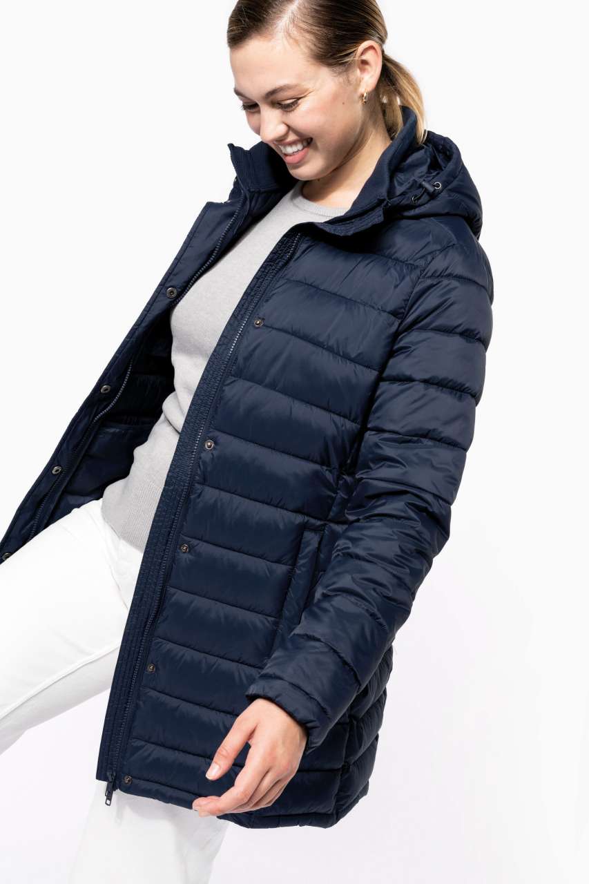 KA6129 LADIES' LIGHTWEIGHT HOODED PADDED PARKA – Obrázok 5