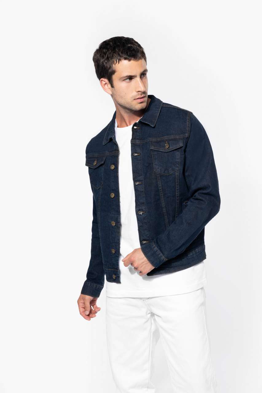 KA6136 MEN'S UNLINED DENIM JACKET – Obrázok 3