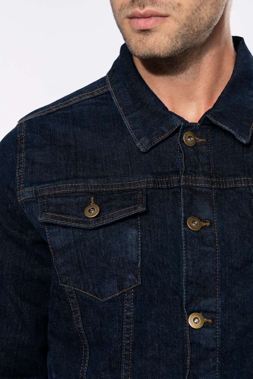 KA6136 MEN'S UNLINED DENIM JACKET – Obrázok 4