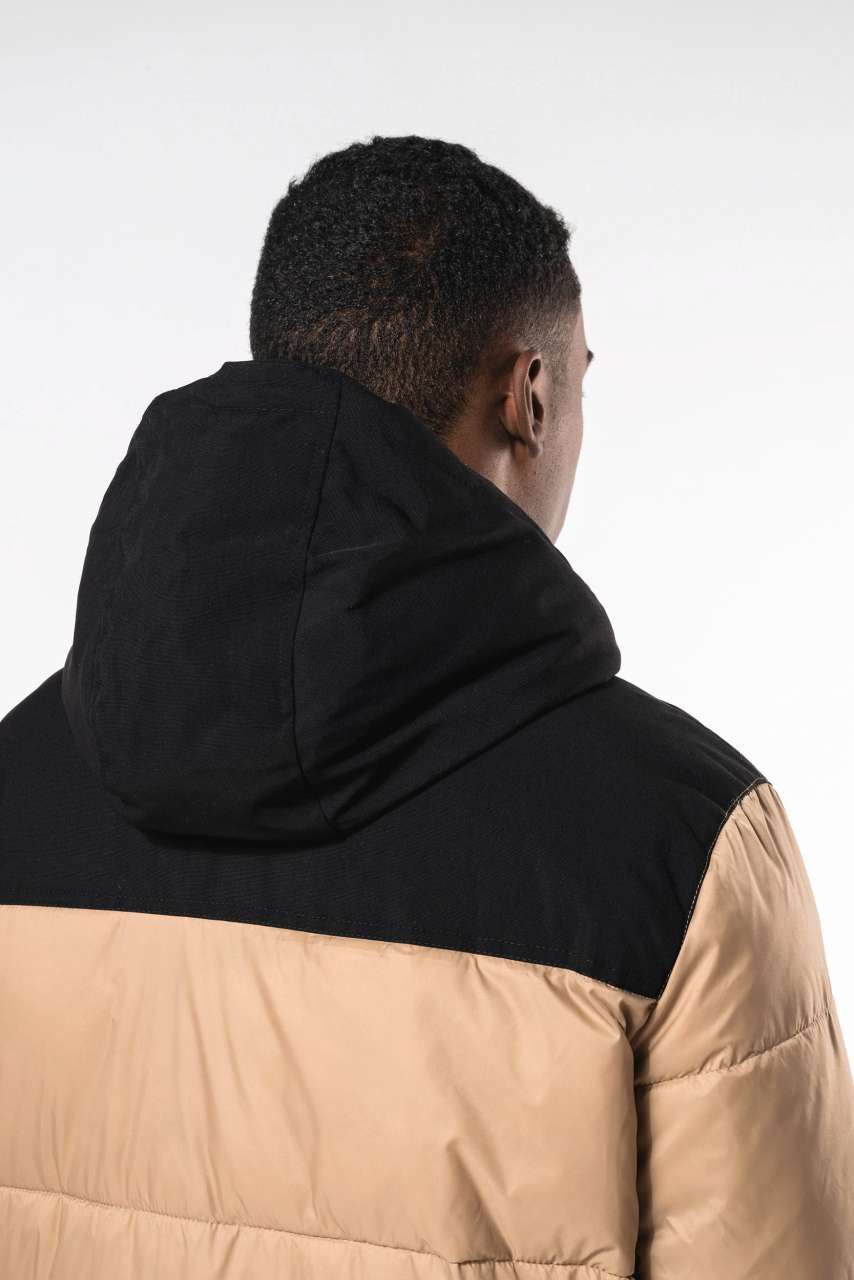 UNISEX BI-TONE PADDED JACKET WITH HOOD – Obrázok 15