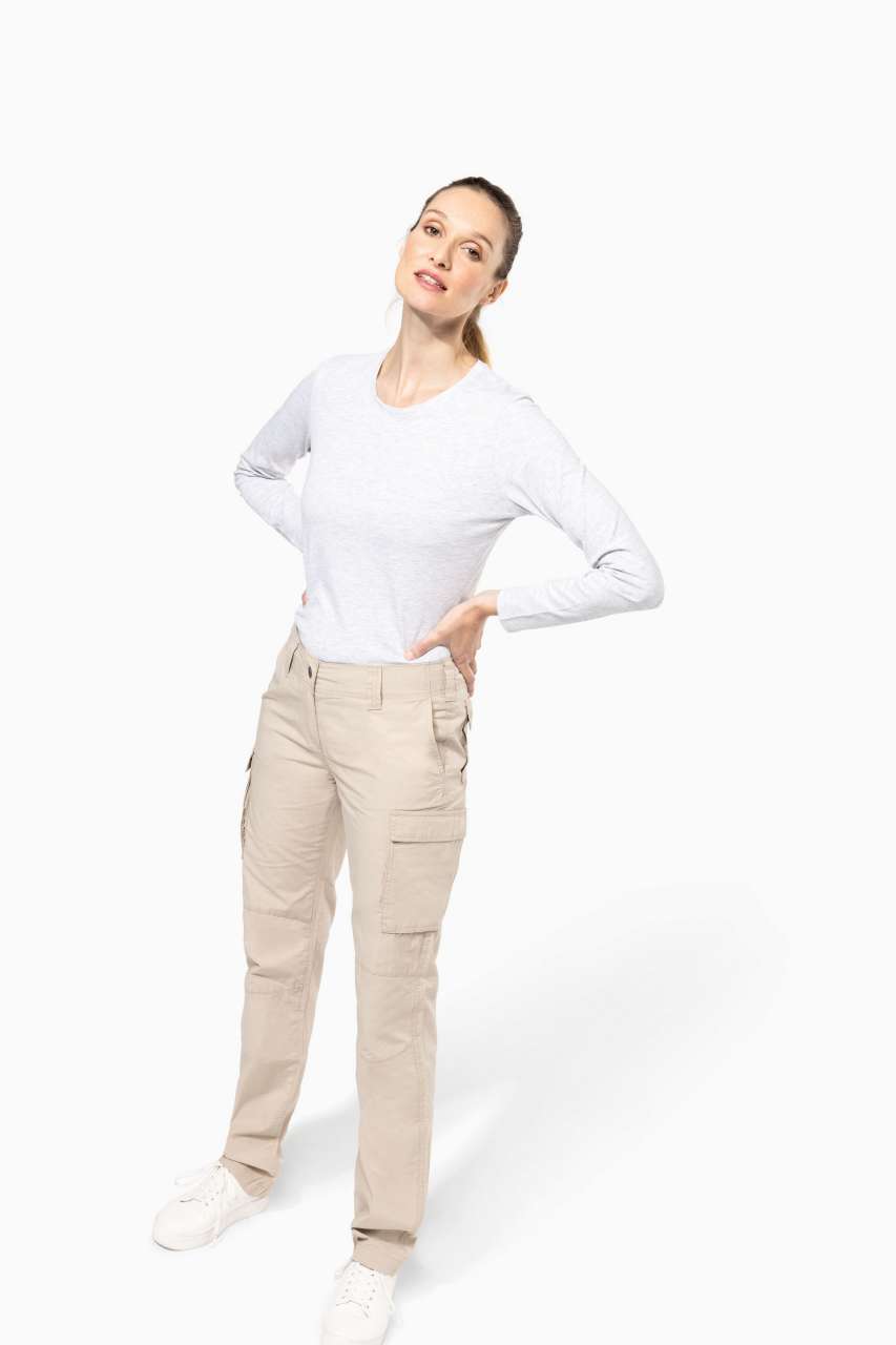 KA746 LADIES' LIGHTWEIGHT MULTIPOCKET TROUSERS – Obrázok 7