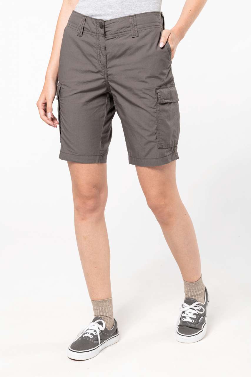 KA756 LADIES' LIGHTWEIGHT MULTIPOCKET BERMUDA SHORTS
