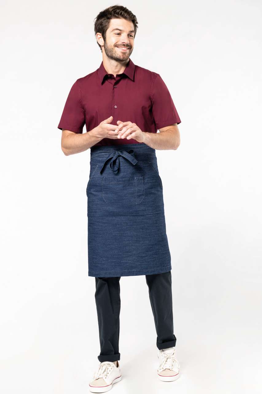 KA897 POLYCOTTON LONG APRON – Obrázok 4