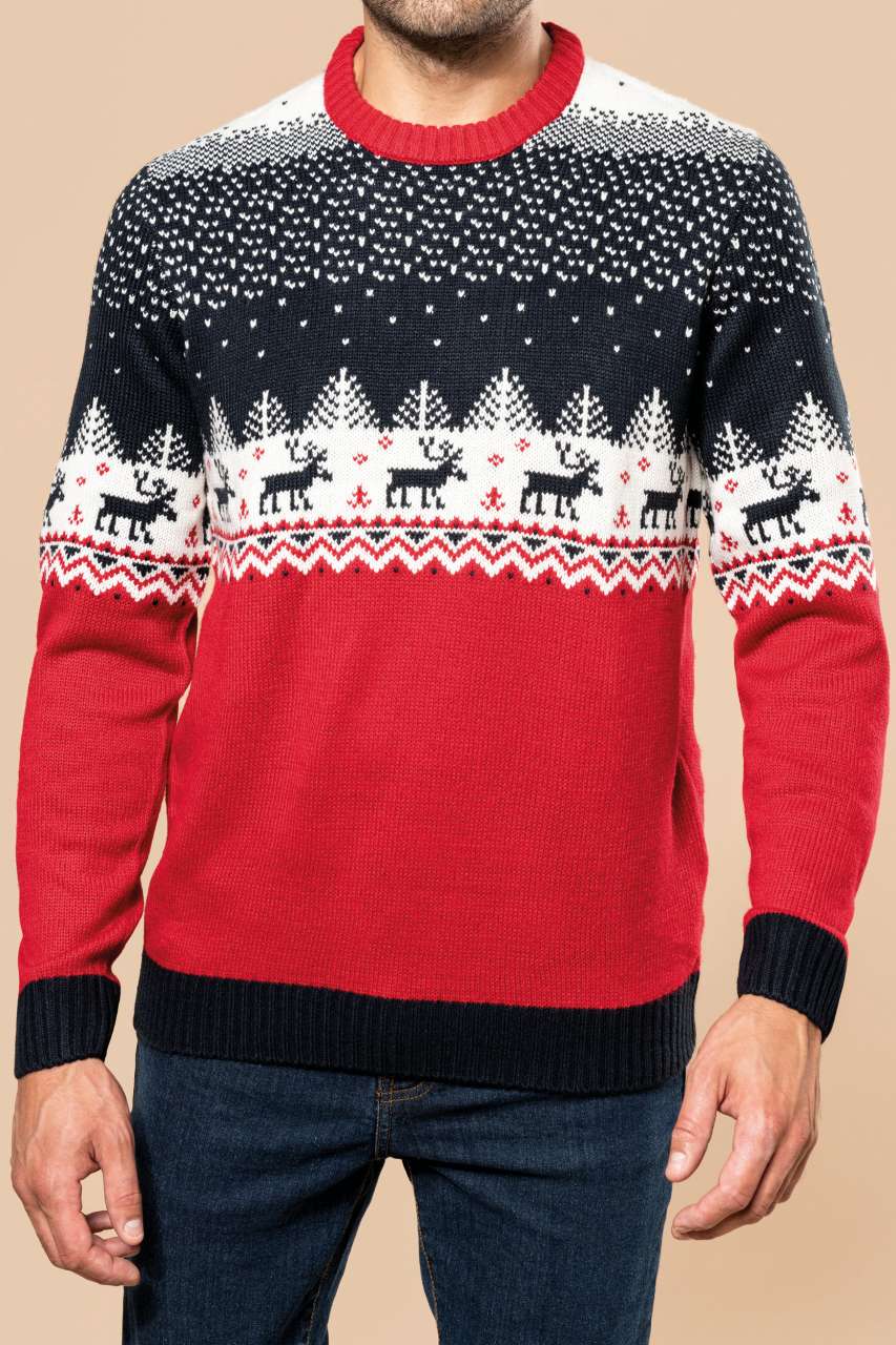KA9011 UNISEX CREW NECK CHRISTMAS JUMPER