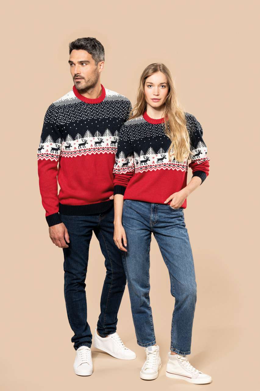 KA9011 UNISEX CREW NECK CHRISTMAS JUMPER – Obrázok 3