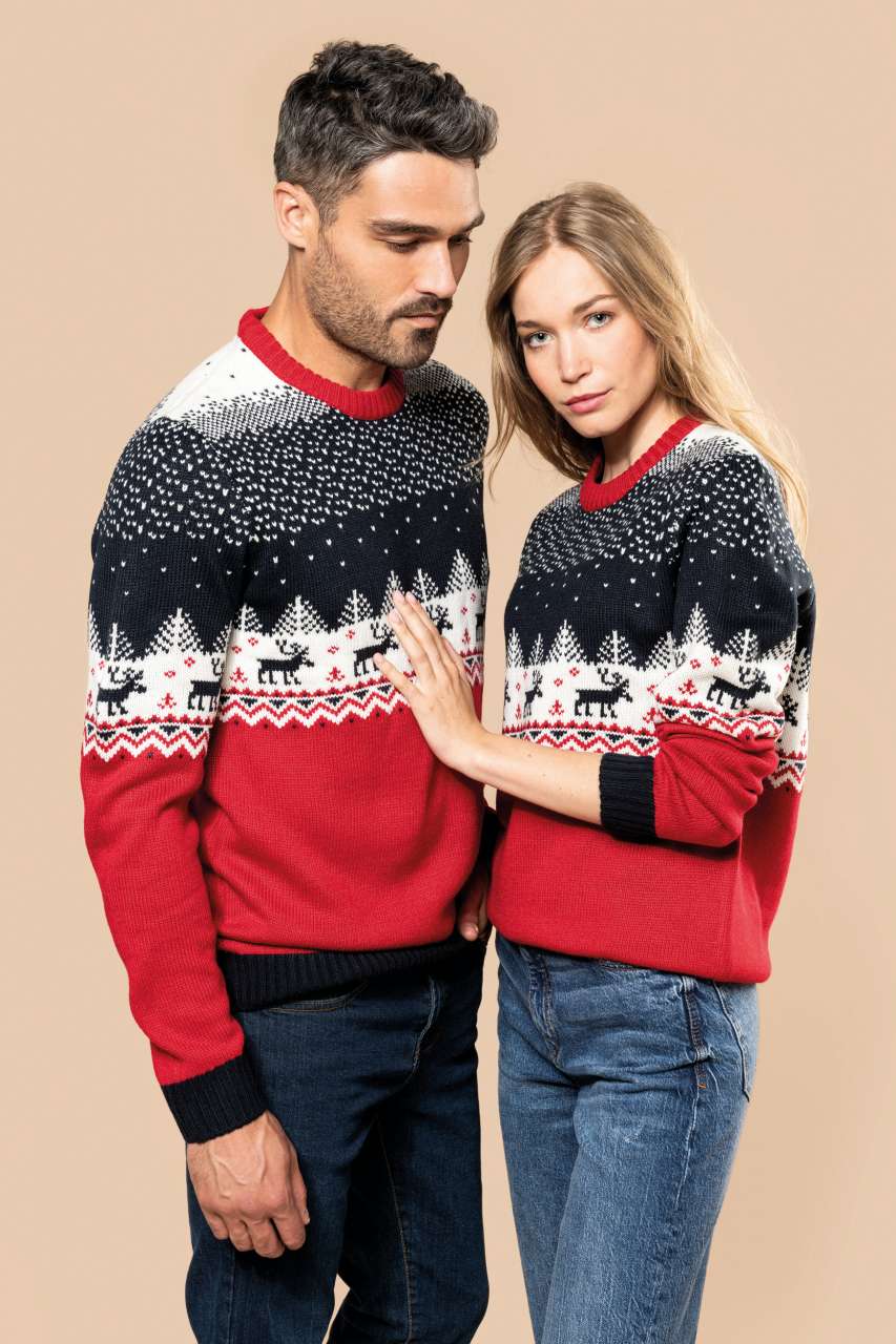 KA9011 UNISEX CREW NECK CHRISTMAS JUMPER – Obrázok 4