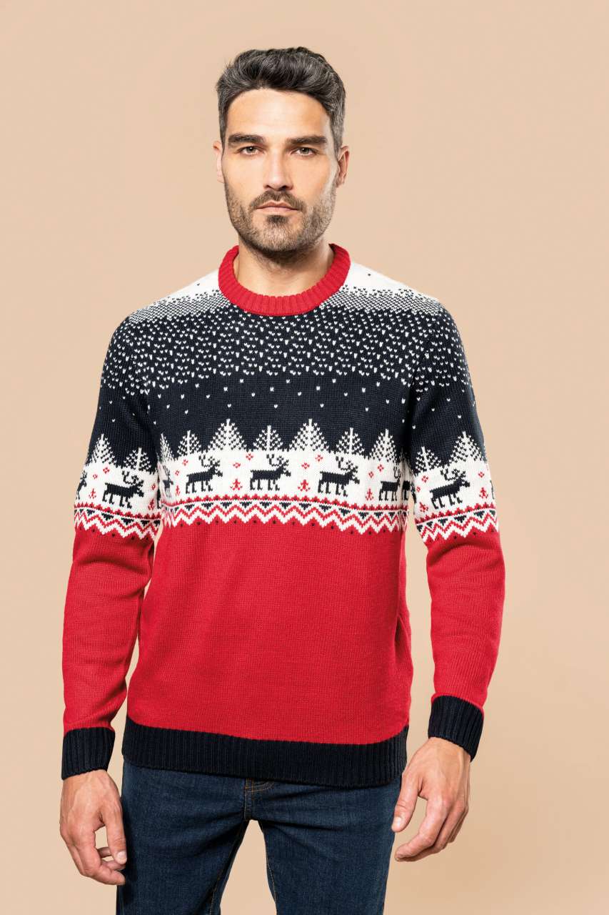 KA9011 UNISEX CREW NECK CHRISTMAS JUMPER – Obrázok 5