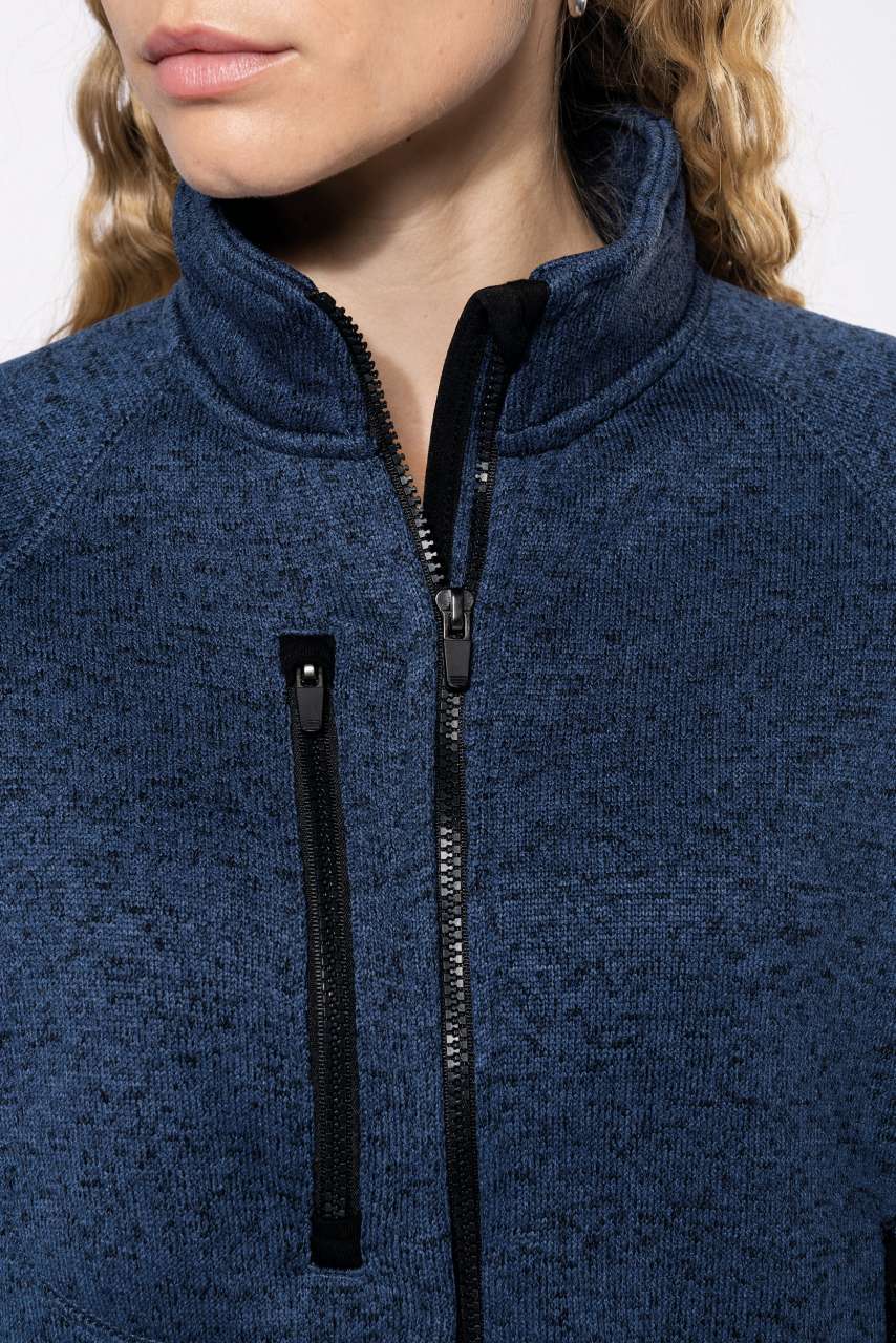 KA9107 LADIES' FULL ZIP HEATHER JACKET – Obrázok 3
