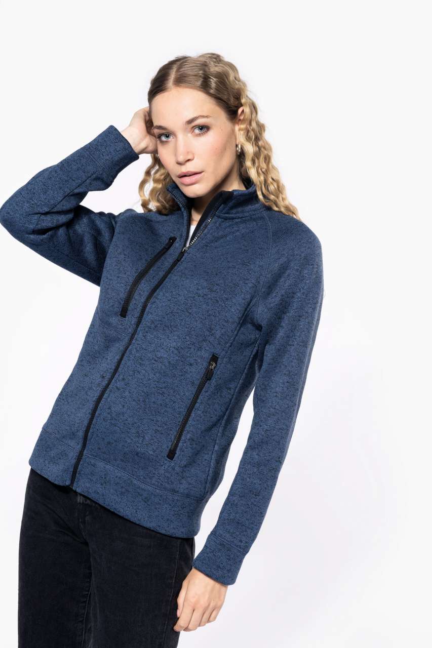 KA9107 LADIES' FULL ZIP HEATHER JACKET – Obrázok 8