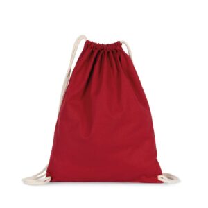 KI0139 ORGANIC COTTON BACKPACK WITH DRAWSTRING CARRY HANDLES