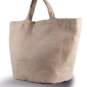 KI0227 100% NATURAL YARN DYED JUTE BAG