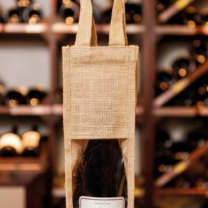 KI0267 JUTE BOTTLE BAG