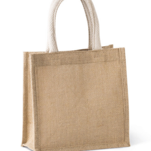 KI0272 JUTE CANVAS TOTE - SMALL