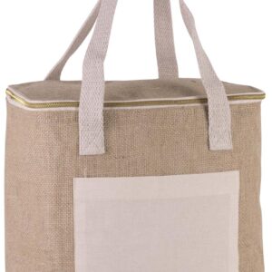 KI0353 JUTE COOL BAG - MEDIUM SIZE
