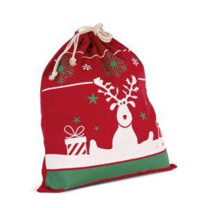 KI0735 DRAWSTRING BAG WITH CHRISTMAS PATTERNS