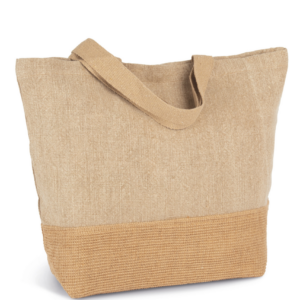 KI0754 JUTE CANVAS BAG