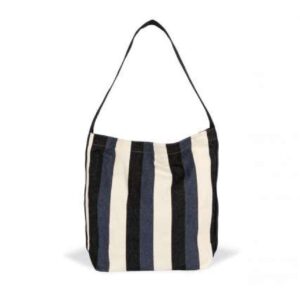 KI5211 RECYCLED SHOULDER BAG - STRIPED PATTERN