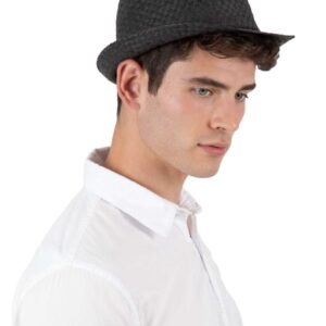 KP612 RETRO PANAMA - STYLE STRAW HAT