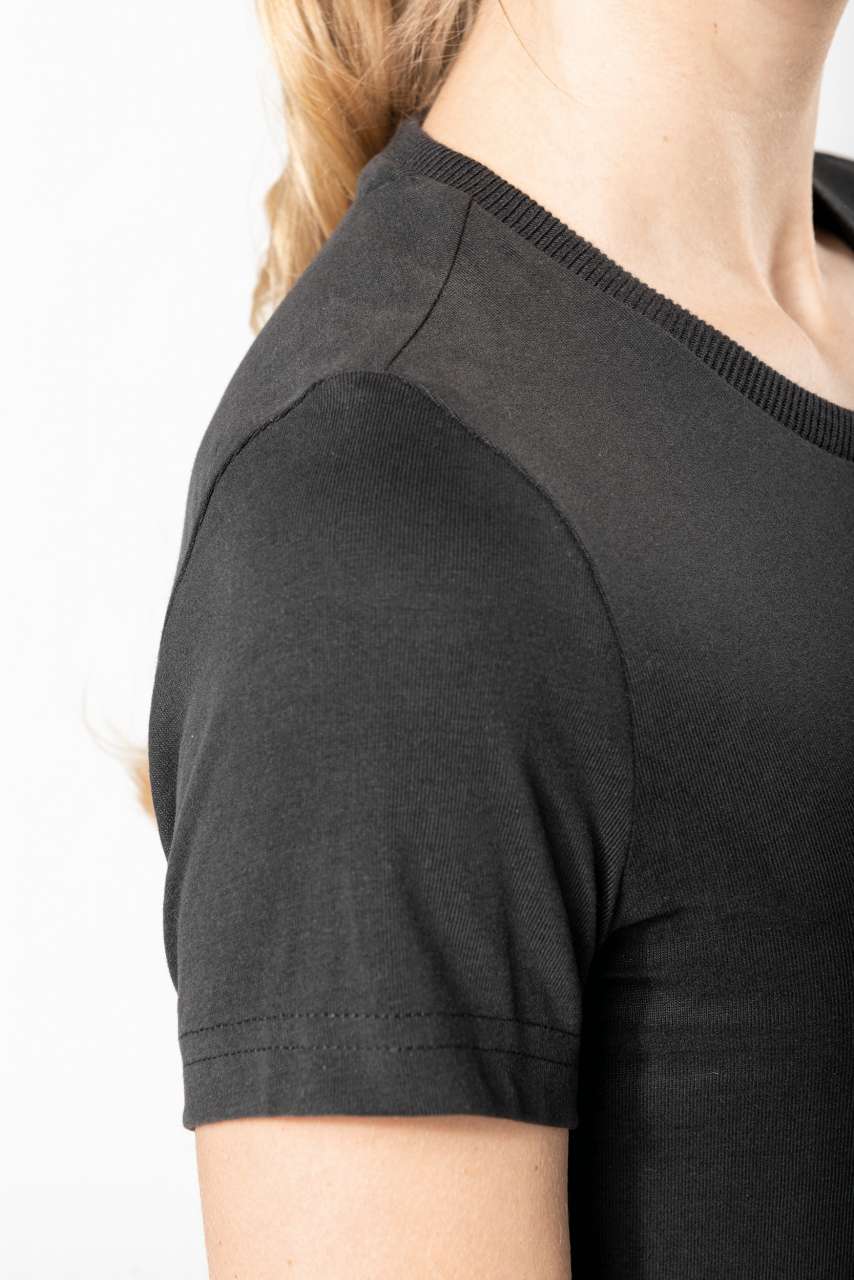 KV2107 LADIES' VINTAGE SHORT SLEEVE T-SHIRT – Obrázok 4