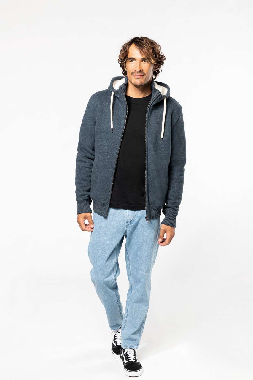 KV2312 VINTAGE SHERPA-LINED FLEECE JACKET – Obrázok 8