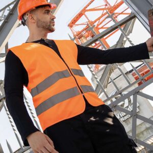 KXRX217 SAFETY VEST WITH ZIPPER COLOGNE""