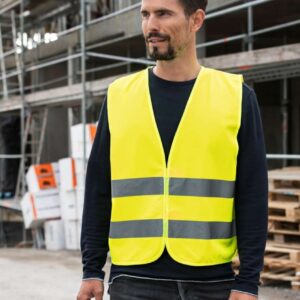 KXX217 BASIC SAFETY VEST FOR PRINT KARLSRUHE" - 2 VELCRO"