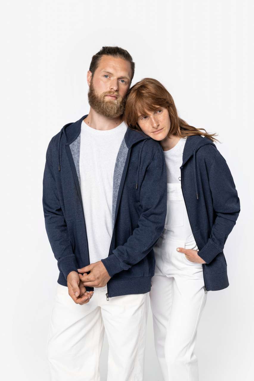 NS412 ECO-FRIENDLY UNISEX RECYCLED FULL ZIP HOODED SWEATSHIRT – Obrázok 8