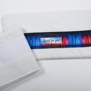 OLS400 OLIMA TOWEL WITH SUBLIMATION BORDURE