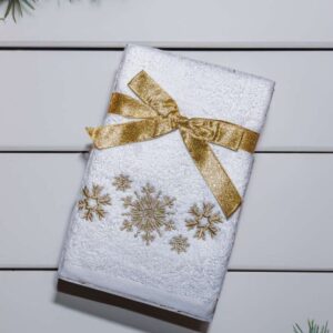 OLIMA CHRISTMAS TOWEL - SNOWFLAKES II