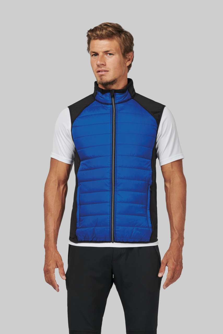 PA235 DUAL-FABRIC SLEEVELESS SPORTS JACKET