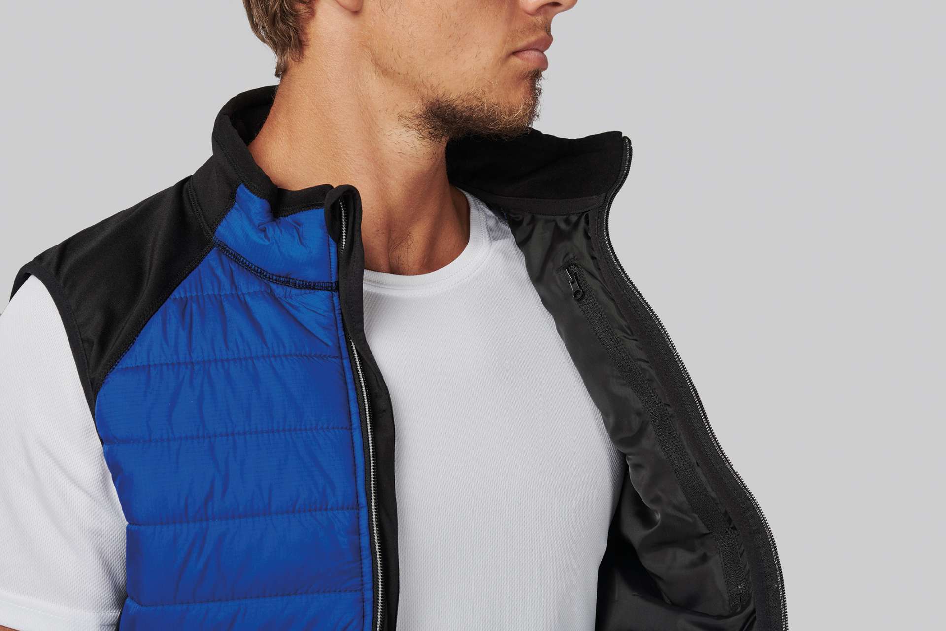 PA235 DUAL-FABRIC SLEEVELESS SPORTS JACKET – Obrázok 4
