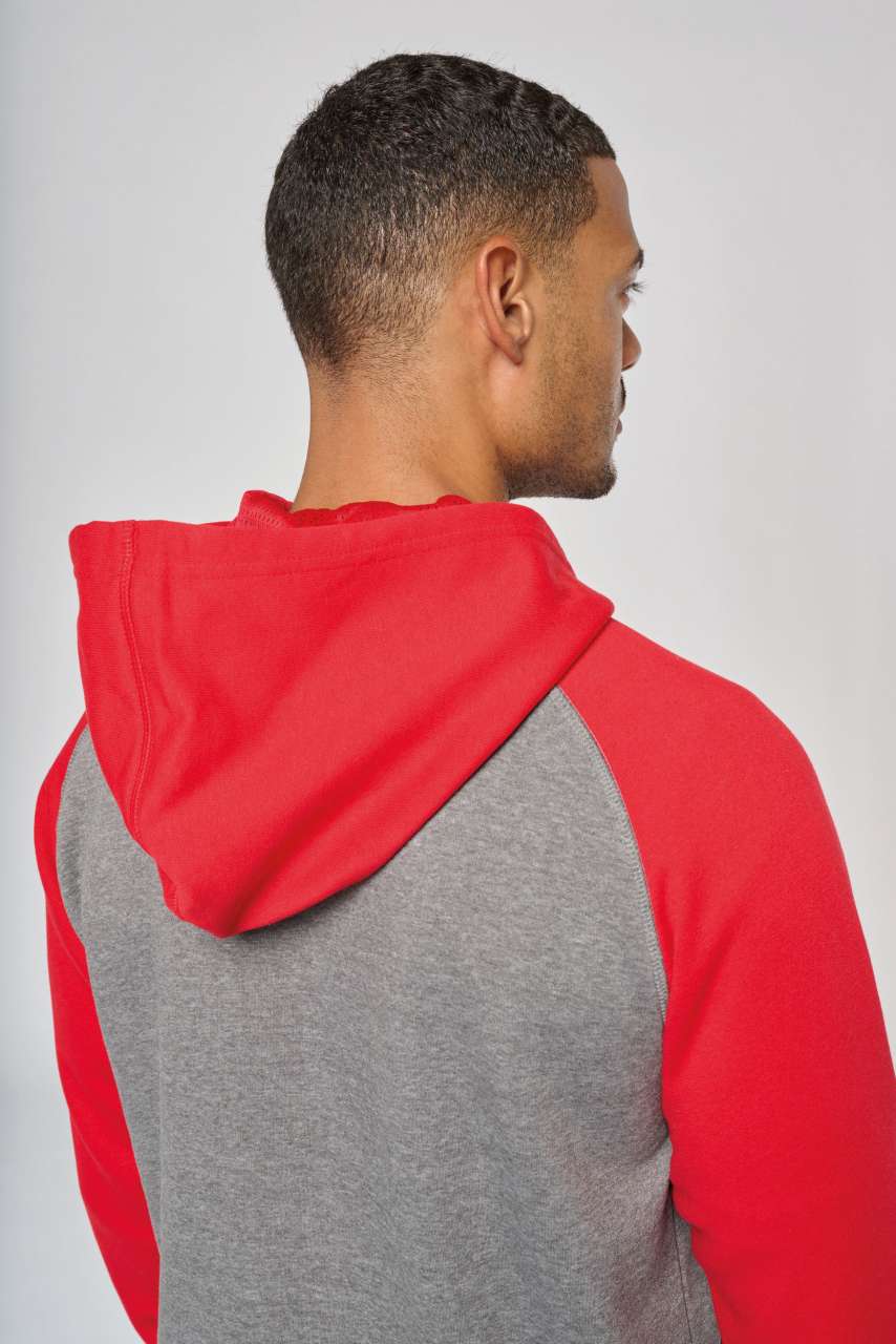 PA380 UNISEX TWO-TONE ZIPPED HOODED FLEECE JACKET – Obrázok 8