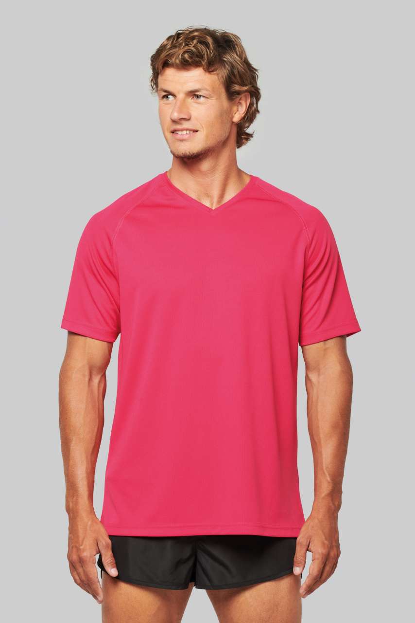PA476 MEN’S V-NECK SHORT SLEEVE SPORTS T-SHIRT
