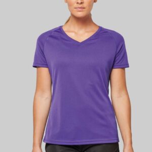 PA477 LADIES’ V-NECK SHORT SLEEVE SPORTS T-SHIRT