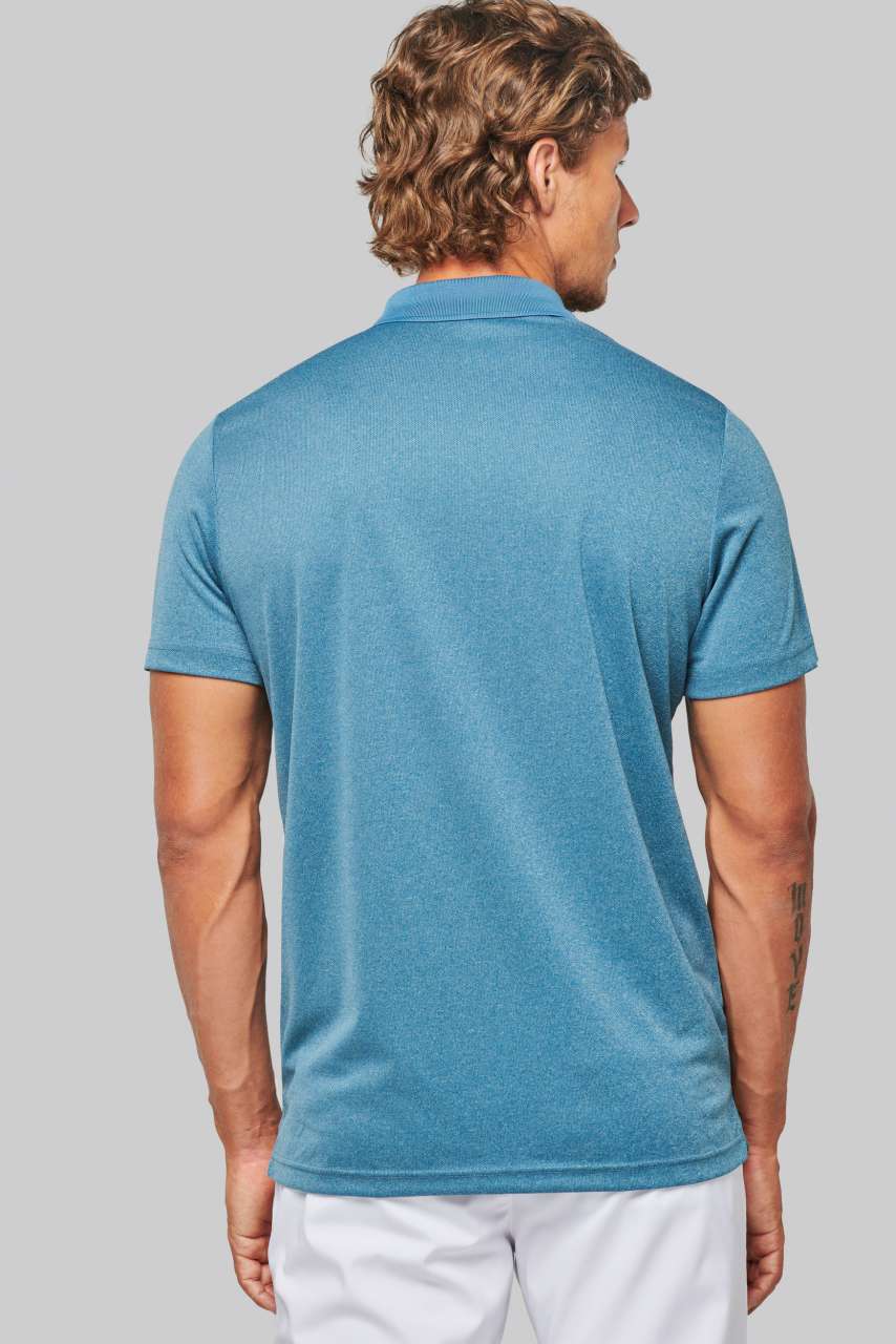 PA496 ADULT SHORT-SLEEVED MARL POLO SHIRT – Obrázok 2