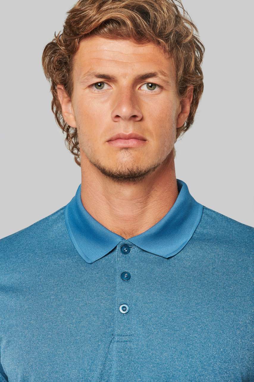 PA496 ADULT SHORT-SLEEVED MARL POLO SHIRT – Obrázok 4