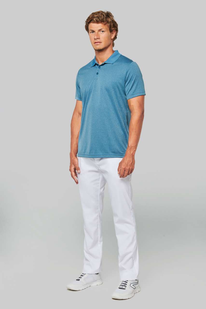 PA496 ADULT SHORT-SLEEVED MARL POLO SHIRT – Obrázok 6