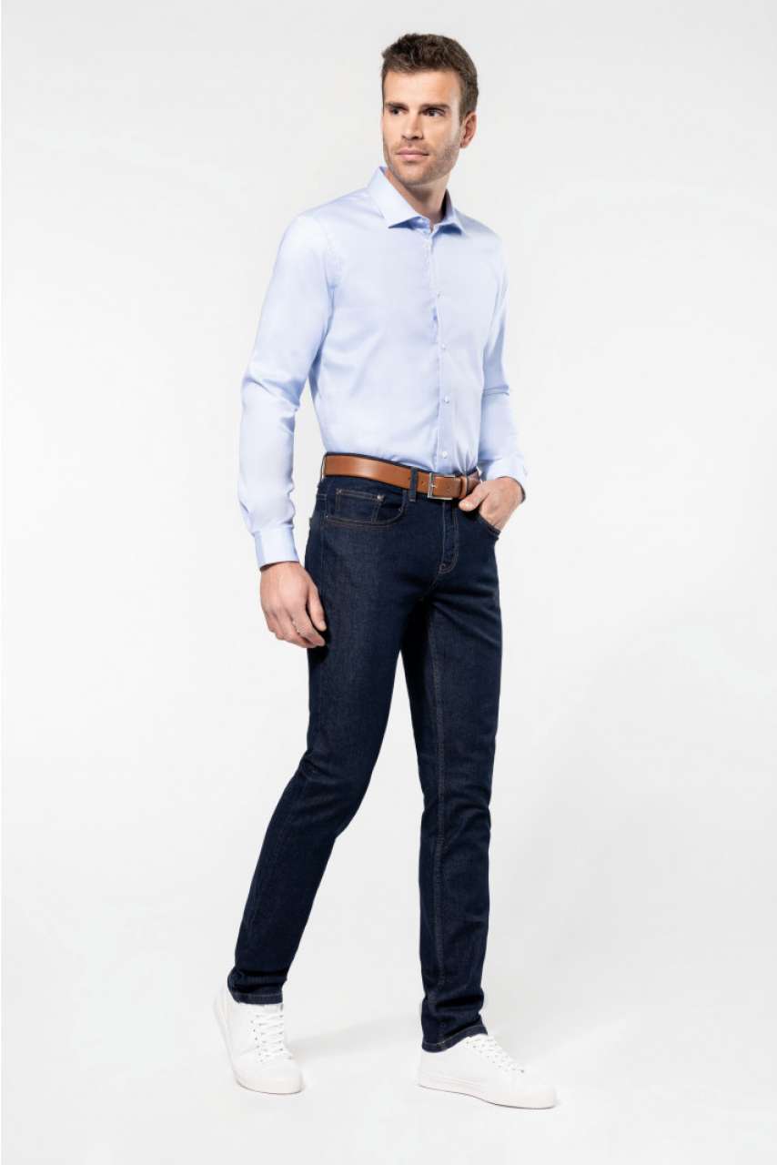 PK502 MEN'S PINPOINT OXFORD LONG-SLEEVED SHIRT – Obrázok 5