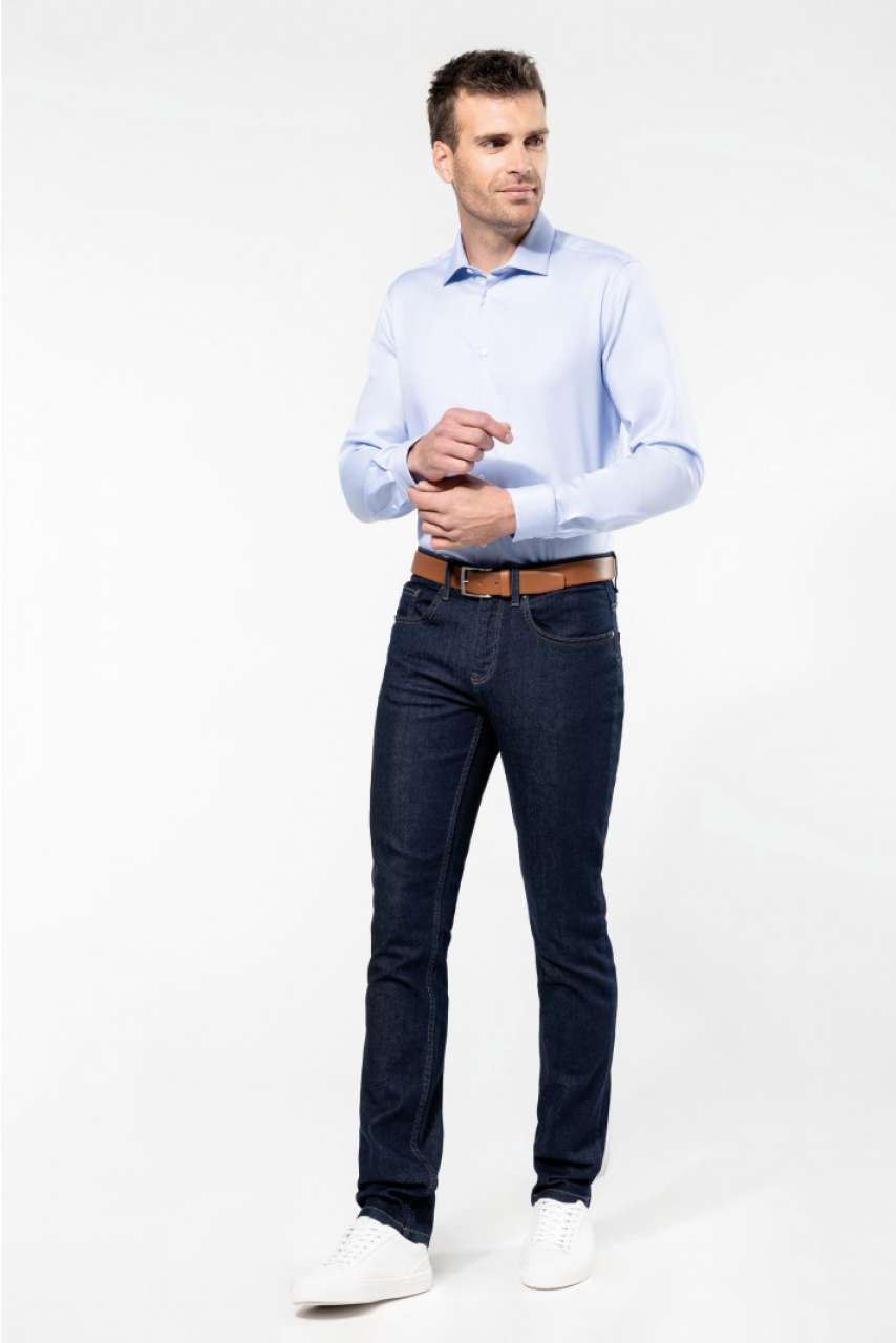 PK502 MEN'S PINPOINT OXFORD LONG-SLEEVED SHIRT – Obrázok 6