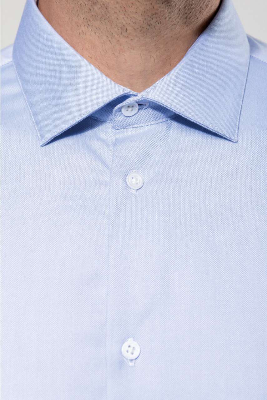 PK502 MEN'S PINPOINT OXFORD LONG-SLEEVED SHIRT – Obrázok 9