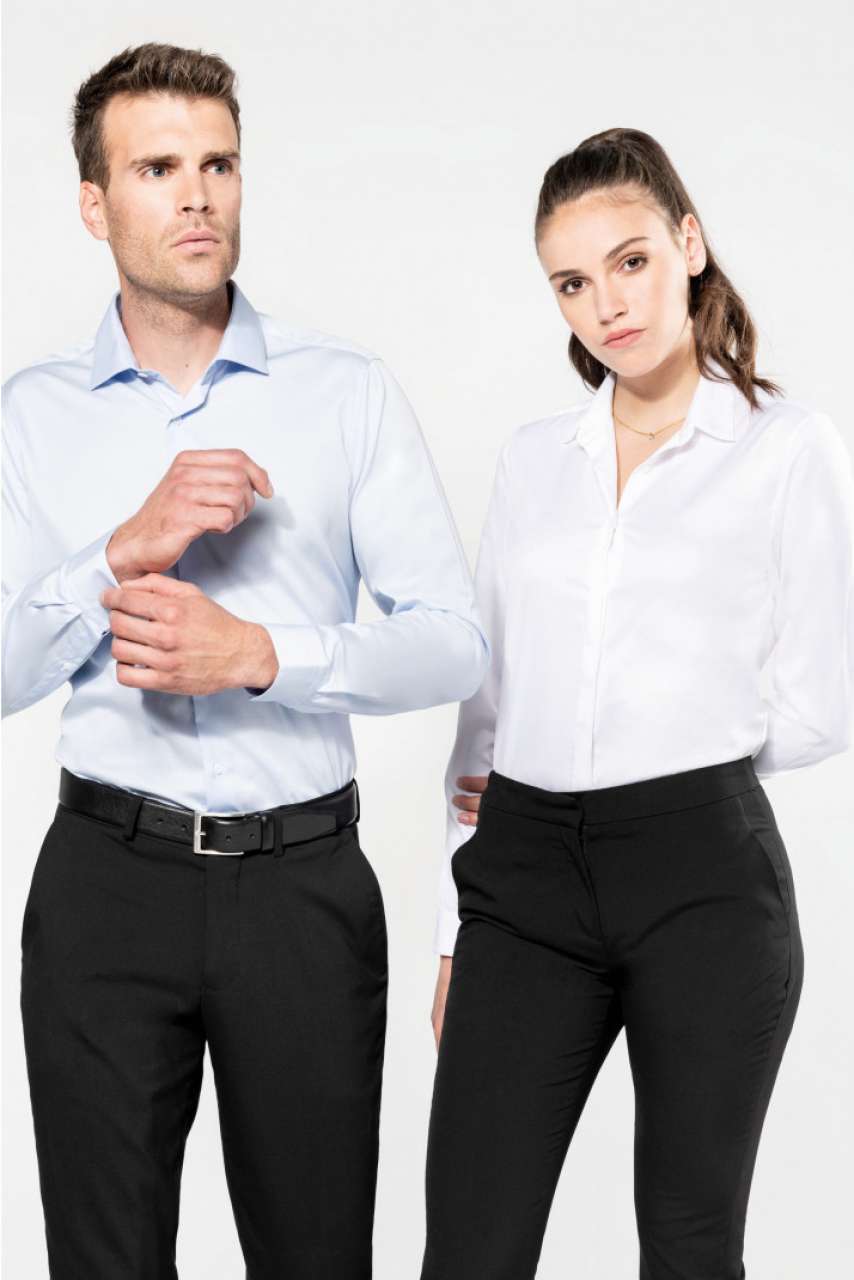 PK507 LADIES' LONG-SLEEVED TWILL SHIRT – Obrázok 12