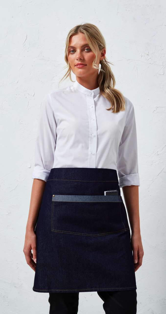 PR128 'DOMAIN' CONTRAST DENIM WAIST APRON – Obrázok 2