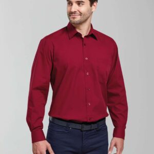 PR200 MEN'S LONG SLEEVE POPLIN SHIRT