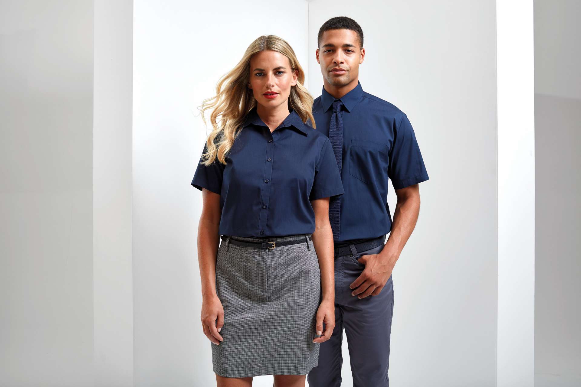 PR202 MEN'S SHORT SLEEVE POPLIN SHIRT